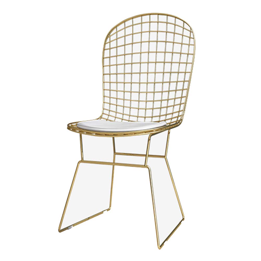 Best Iron Art Simple Gold Dining Chair