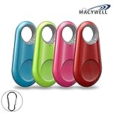 MACYWELL Smart Finder Bluetooth Locator Wireless Anti Lost Alarm Sensor Spy GPS Tracker for Key Wallet Car Kids Pets Dog Cat 4pcs