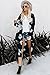 Yonala Women's Summer Floral Print Chiffon Beachwear Top Cover up Kimono Cardigan