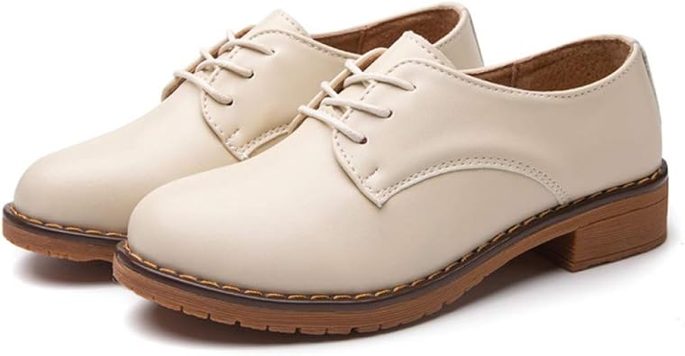 chunky heel derby shoes