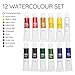 Watercolor Paint Set - Professional Watercolour Paints Set and Painting Kit for Artists Pigmented for Variety of Scenes or Mediums (Pack of 12 Tubes)