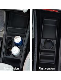 Topfit, portavasos de silicona para Tesla Modelo S, color negro