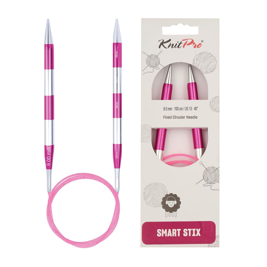 KnitPro Smartstix Fixed Circular Needles 40" (100cm) | 9.00mm — image 1