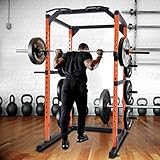 Merax Weight Cage Power Rack 1000 LBS Weight Capacity Weight Cage Power Rack Home Gym