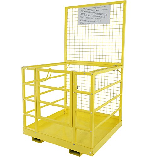 Titan Attachments Forklift Safety Cage Work Platform Heavy Duty Basket