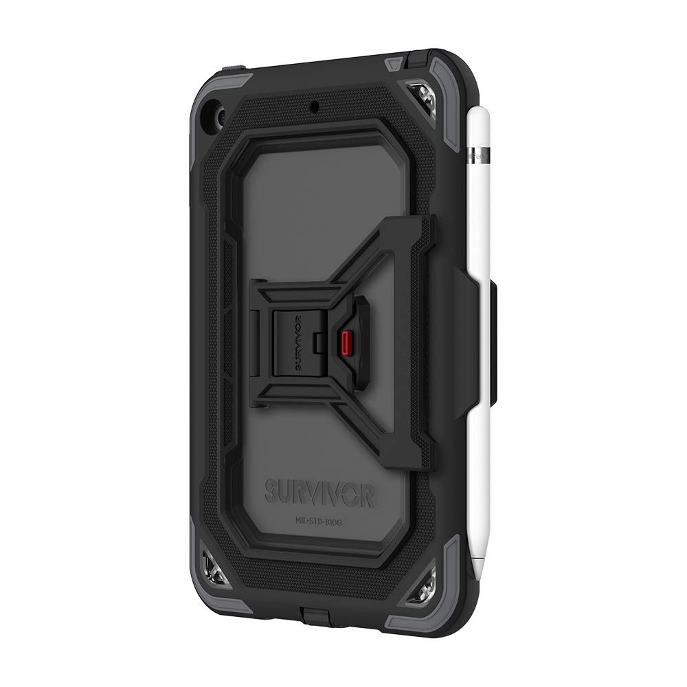 Griffin GIPD-022-BKG Survivor All Terrain Case for Apple iPad Mini 2019 - Black/Grey
