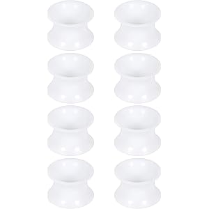 Qiwnswoy 10G to 1" Gauges for Ear Thin Silicone Double Flared Flexible Tunnels Plugs 2.5MM- 25MM Earring Expander Hollow Gaug