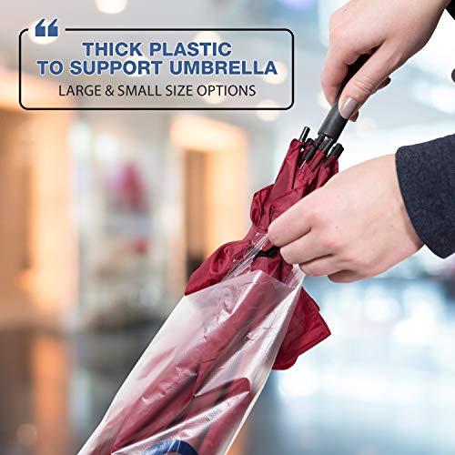 Brella Fella - Universal Fit Umbrella Bags - Combo Pack - 1,000 28" Large & 1,000 16.5" Small Wrapper Disposable Covers - Thumbnail 5