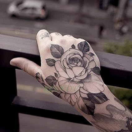 Hxman 3pcs Autocollant De Tatouage Temporaire étanche Rose