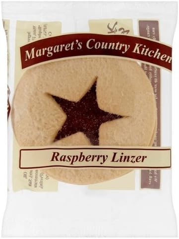 Margaret's Country Kitchen Raspberry Linzer Shortcake x 12 Large Individually Wrapped Biscuits