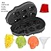 CLEARANCE SALE 3D Skull Ice Mold, YATWIN Silicone Ice Cube Trays Skull Ice Cube Mold with Lids 6 Cavity Ice Cube Maker BPA Free and No Odor for Whiskey Cocktail Wine and Beverages