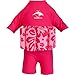 Konfidence Floatsuit, Pink Hibiscus, 1-2 Years
