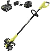 RYOBI ONEAND 18V 8 in. Cordless Cultivator with 4.0 AH Battery and Charger P2750
