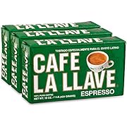 Cafe La Llave Espresso Dark Roast Coffee, (3 x 16 oz Bricks)