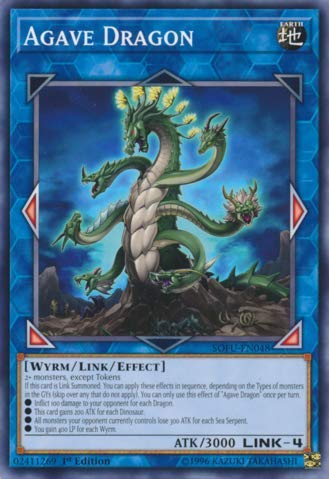 Yu-Gi-Oh! - Agave Dragon - SOFU-EN048 - Soul Fusion - 1st Edition - Common