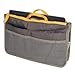 Purse Organizer Insert for Handbags - Nylon Tote Bag Organizer Insert - Handbag Women Travel Makeup Organizer Purse Insert - Phone Pocketbook Passport Wallet with Zipper Cosmetic Travel Bag Insert