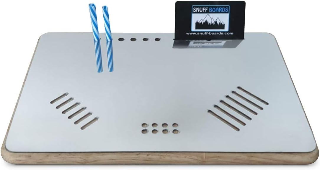 SNUFF BOARDS Snuff Mate with Mirror finish stainless tray chopping