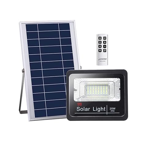 Szyoumy Solar Powered Flood Light 25w Outdoor Square Street Led