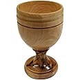LION OF JUDAH MARKET Communion Holy Land Wine Cup Chalice Olive Wood Goblet (2.75 inches)