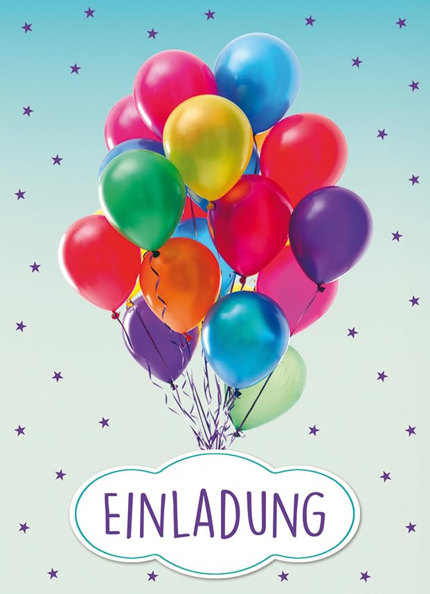 Invitation Card - Balloons - 10.5 x 14.5 cm