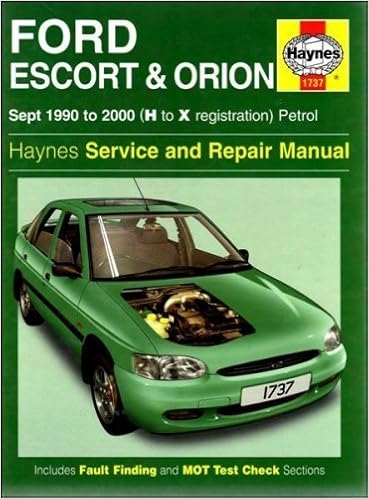 Ford Escort And Orion Service And Repair Manual 1990 2000 Haynes Service And Repair Manuals By John S Mead 2001 11 30 Amazon Com Books
