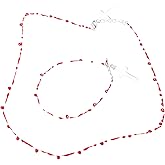 NUEAYMS Vintage Fashion Novel Blood Drop Bracelet Hip Hop Punk Crossed Open Bracelet Necklace Banquet Jewelry Accessories