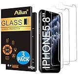 Ailun for Apple iPhone 11 Pro/iPhone Xs/iPhone X Screen Protector,3 Pack,5.8 Inch Display,Tempered Glass 2.5D Edge Work Most Case[NOT for iPhone 11,6.1 inch]