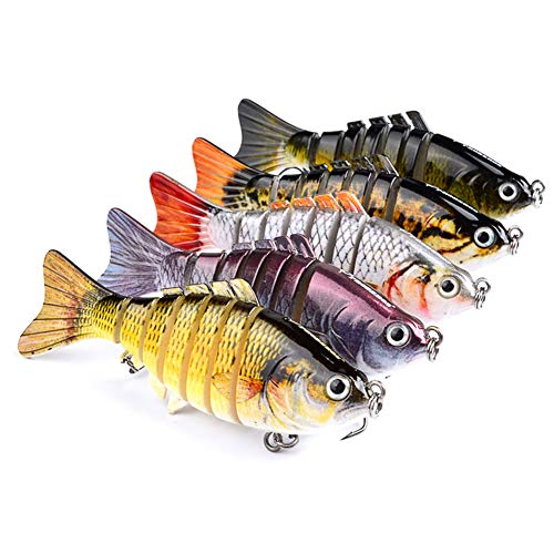6 Pezzi Esche Da Trolling – 8 Cm / 22.5 G – Jerkbait Predatori – HENGJIA Multispecie