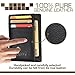 Luxe Leather Front Pocket Slim Minimalist RFID Blocking Wallet for Men & Women (LX003),Black