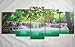 Canvas Wall Art HD Picture Print On Canvas Modern Giclee Artwork Home Decor Stretched and Framed Ready to Hang (Green Waterfall Scenery, 8x12x2pcs+8x16x2pcs+8x20inch x 1pcs)