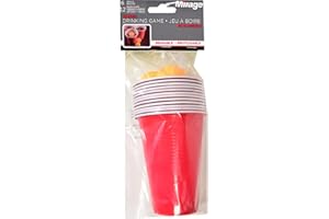 Mirage, 12 Beer Cups with 6 Pong Balls - Party Essentials
