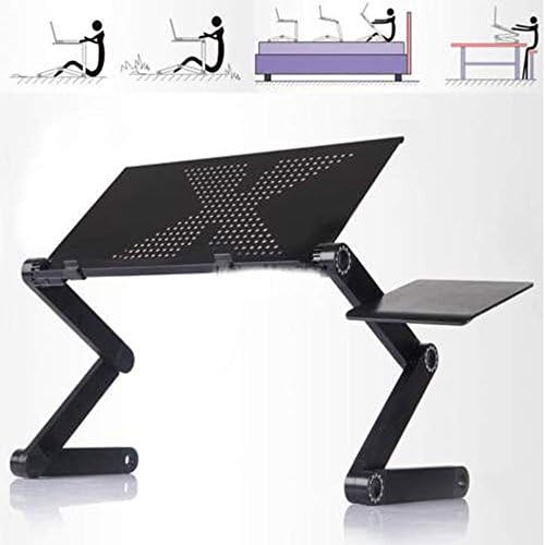 New Adjustable Foldable Laptop Notebook Desk Table Stand Bed Tray W/Fan Hole Laptop Desk 360°