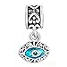 CharmSStory Masonic Blue Evil Eye Dangle Charms Beads for Bracelets