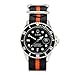 CIVO Heavy Duty G10 Zulu Military Watch Bands NATO Premium Ballistic Nylon Watch Strap 5 White Rings with Stainless Steel Buckle 20mm 22mm 24mm … (Black Pumpkin, 22mm)