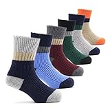 Little Boys Thick Wool Socks Kids Winter Warm Socks 6 Pack 3-5 Years