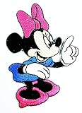 Minnie Mouse Cartoon Patch Embroidered Iron on Hat Jacket Hoodie Backpack Ideal for Gift/ 6cm(w) X 8cm(h)