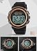 Fanmis S-shock Multi Function Digital LED Quartz Solar Power Black Sport Watches Rose Gold
