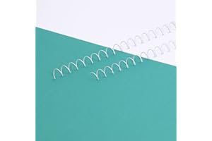 Craftelier - Kit of 2 Spirals for Binding Albums, Notebooks or Agendas | Ideal for Scrapbooking and Craft Projects | Ø 1.27 cm (0.5") | Length 30.5 cm (12") - White Color