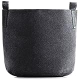 25 Gallon Grow Bag Felt Plant Pot (5 Pack), Fabric Planter