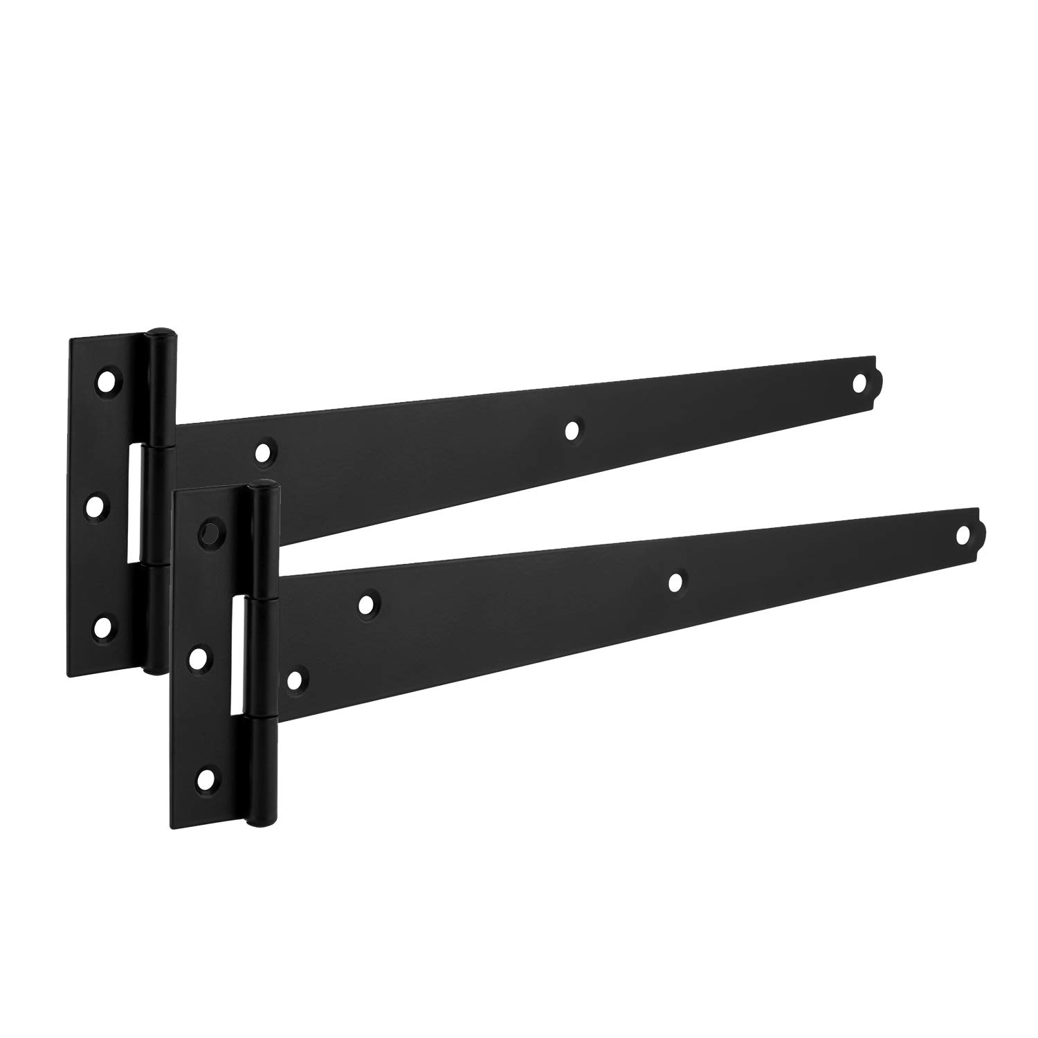 XFORT® 2 Pack 150 mm THinge Black Japanned, Metal Tee Hinges with