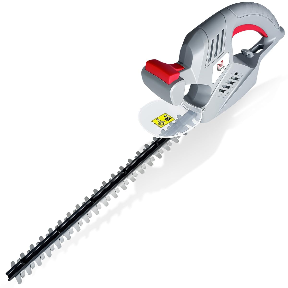 NETTA 500W Corded Hedge Trimmer & Electric Hedge Cutter - 50cm Diamond Blade, 16mm Tooth Opening - Ultra-Light 2.6kg tree cutter Machine & Bush Trimmer with 6m Cable & Two-Way Safety Switch