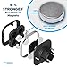 Tech Armor Universal Magnetic Car Mount, Windshield Suction Cup, for iPhone, Galaxy, Google, LG and More - Black