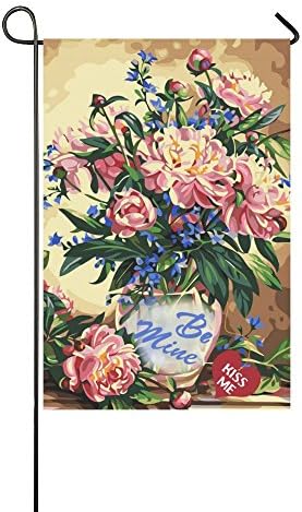YIBN Happy Valentine'S Day Be Mine Decorative Garden Flag, 12.5 x 18 inches