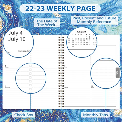 2022-2023 Academic Planner - 2022-2023 Planner Weekly and Monthly, Jul 2022 - Jun 2023, 8\