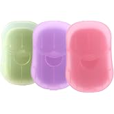 GIBENUO Paper Soap Sheets, Portable Travel Soap Sheets for Hand Washing | 3 Boxes (150 Sheets) Hand Washing Soap Sheets for O