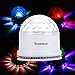 Party Lights,Supertech Muliti Color Changes Sound Actived Auto RGB Mini Rotating Magic Disco Ball Strobe Stage Lights For DJ Dancing Show Concert Xmas Halloween,White