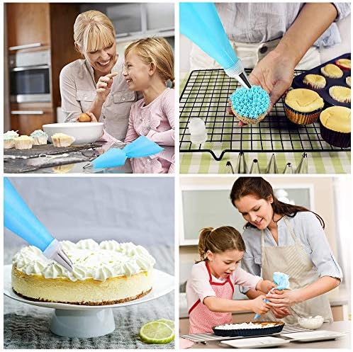 Jackify Douilles Pâtisserie, 50 Pièces en Acier Inoxydable DIY Kits, 48 Douilles, 1 Poches à Douille Réutilisable, 1 Coupleurs, DIY Kits pour Décoration de Gâteaux - Cuisine A Vivre Jackify Douilles Pâtisserie, 50 Pièces en Acier Inoxydable DIY Kits, 48 Douilles, 1 Poches à Douille Réutilisable, 1 Coupleurs, DIY Kits pour Décoration de Gâteaux
