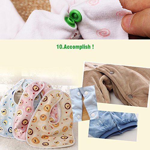 360pcs T5 Plastic Snap Button with Snaps Pliers for Sewing and Crafting
