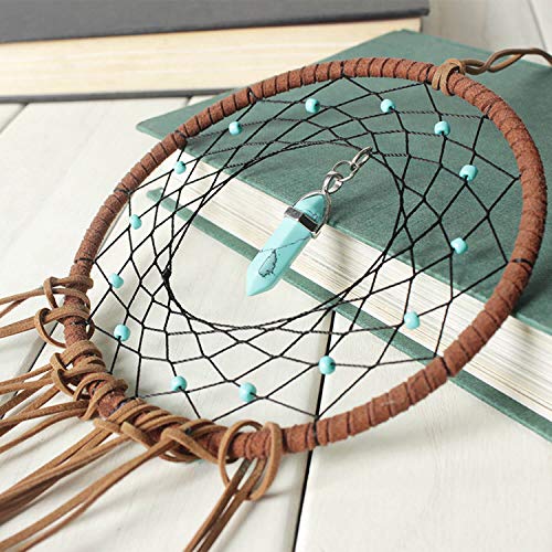 Dream Catcher for Kids Bedroom - Handmade Traditional Wind Chimes Hanging Dreamcatcher, Christmas Party Home Decoration, 5" Diameter 20" Long
