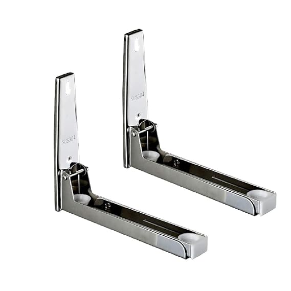 Soporte retráctil de acero inoxidable para horno de microondas ...